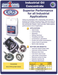 Industrial Oil Concentrate Spec Sheet