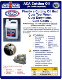 Aca Cutting Oil Spec Sheet